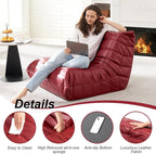 Hobestluk Giant Bean Bag Chair Lazy Floor Sofa, Memory Foam Fireside Sofa - Image 4