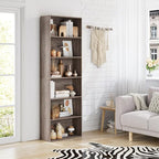 FOTOSOK 6-Tier Open Bookcase and Bookshelf, Freestanding Display Storage - Image 2