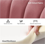 HULALA HOME Modern Velvet Loveseat Sofa - Image 3