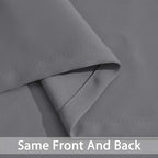 Yakamok Grey Room Darkening Curtains 52x90 inch Gray Grommet-Living Room | 2 - Image 4