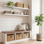 Fixwal Floating Shelves for Wall, 47.2" Long Heavy Duty Wall Mounted Rustic - Image 4