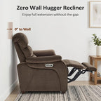 MCombo 61.6'' Wall Hugger Power Loveseat Recliner, Reclining Loveseat - Image 3