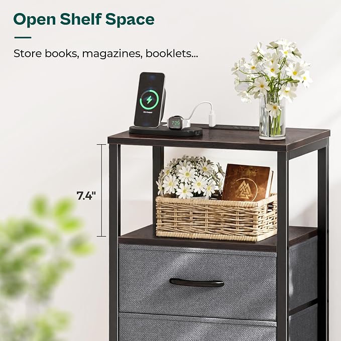 Huuger Nightstands Set of 2, End Tables - Image 7