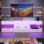 Bestier TV Stand for 55/60/65 Inch TV, High Gloss Modern TV Stand - Image 6