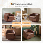 VINGLI 360°Swivel Accent Chairs Set of 2 - Image 8