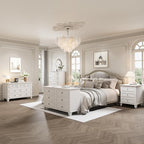 IDEALHOUSE 3 Drawer Dresser, Wooden Storage Chest of Drawers - Image 6