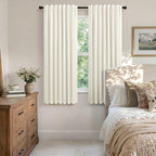 Room Darkening Curtains 72 Inch Length 2 Panel Burg - Image 7
