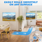 Rolling TV Stand with Shelf for 23-65/32-85 inch TVs up to 88lbs, Portable - Image 5