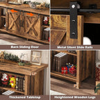 Farmhouse TV Stand for 65 Inch TV - Image 5