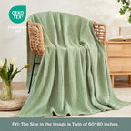 EMME Muslin Blankets for Adults Throw Blanket for Couch Breathable Gauze Soft - Image 4