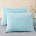 CaliTime Decorative Throw Pillow Covers 26 X 20 Inches Light Blue Grey | Pack by CaliTime