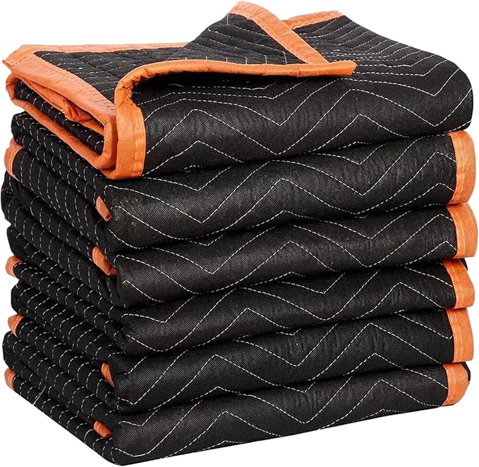 Simpli-Magic 79522 Heavy Duty Padded Moving Blankets, 72” x 80”, 6 Pack by Simpli-Magic