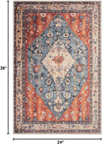 SERISSA 2x3 Washable Non Slip Boho Small Area Rug - Image 2