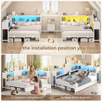 Hasuit Corner Full Bed Frame - Image 7