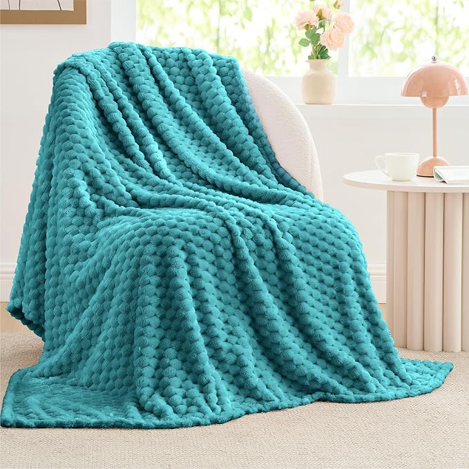 BEDELITE Teal Throw Blanket for Couch, Soft Cozy Gifts for Women, 50 * 60 | 3D by BEDELITE