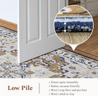 Rugflix 9x12 Area Rugs for Living Room, Washable Light Brown Large Rug | - Image 4