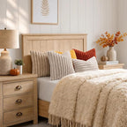 decorUhome Fall Faux Fur Throw Pillow Covers 24x24 Set of 2 Rust | Decorative - Image 7