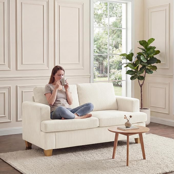 Apicizon Modern 63" Loveseat Sofa Couch - Image 5