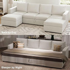 Belffin Modular Sectional Sleeper Sofa Bed - Image 4