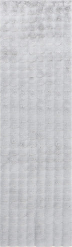 nuLOOM Jeni Silver Checkered Washable Runner Rug - Image 6