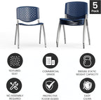 Flash Furniture Hercules Series Plastic Contoured Lobby Chairs - Image 5