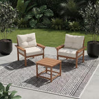 HDPE 3 Piece Patio Furniture Set, All-Weather Outdoor Couch Bistro Set by YourPerfectOutdoorEscape