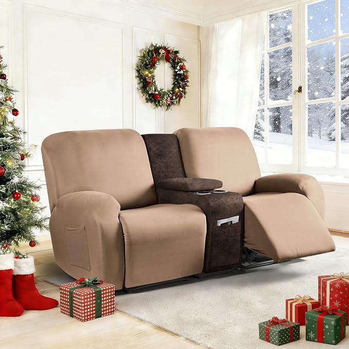 ANARACHON Leather Look Recliner Console Cover - Image 2
