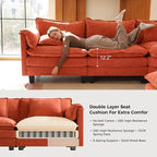 ELUCHANG 150" Oversized V-Shaped Cloud Couch Modular Sectional Sofa - Image 6