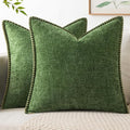 MIULEE Decorative Couch Throw Pillow Covers 20x20 Inch Forest Green 2 Pack | by MIULEE