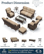 HILLGA 8-Piece Luxury Patio Furniture Set - Image 2