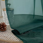 Hunter Green Sheer Curtains 63 Inches Long 2 Panels Set, Light Filtering Sheer - Image 4