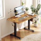 Veken 39.4" Small Electric Standing Desk, Height Adjustable Sit Stand Up by Veken