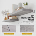 Acovy 72 Inch Floating Shelves, 9.3" Deep Floating Shelf Wall Mounted, Rustic - Image 7