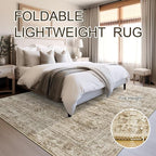 Soalmost Washable Area Rug 8x10 Large Soft Brown Rugs - Image 6