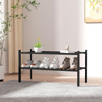 ROMGUAR CRAFT 2 Tier Bamboo Shoe Rack - Image 2