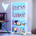 Display Cabinet with Glass Doors, Curio Cabinet with 3 LED Lights and Human by Unknown