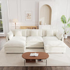 mikibama Modular Sectional Sofa, 111.5 Inch U Shaped Couch Set - Image 8