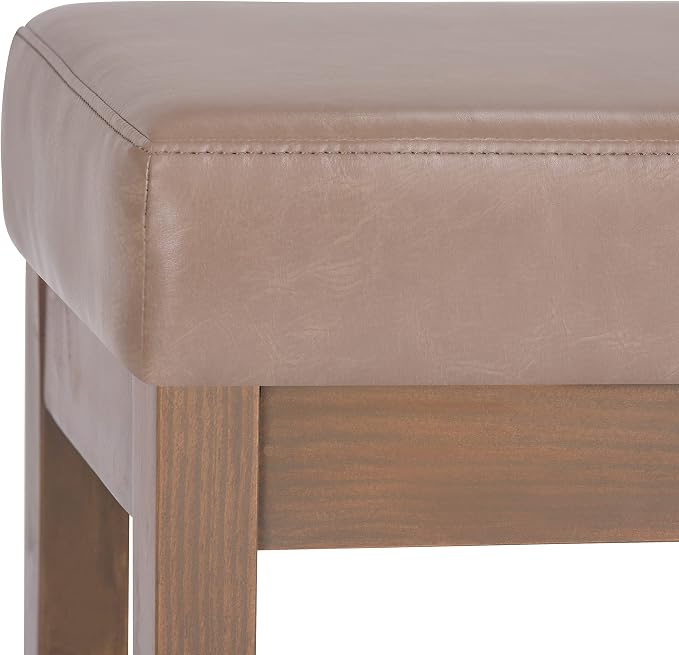 SIMPLIHOME Milltown Small Ottoman Bench - Image 5