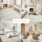 Washable Rugs 6x9 Area Rugs for Living Room, Dining Room Carpet | Ultra Soft - Image 5