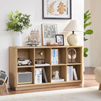 Joaxswe 8 Cube Storage Book Shelf, Floor Standing Wooden Cubby Bookcase - Image 2