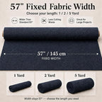 Mini Chenille Linen Blend Upholstery Fabric by the Yard, 57 Inch Wide Soft - Image 3