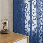 Furman Sheer Curtains 72 inches Long 2 Panels Set, Light Filtering Top Rod - Image 7