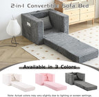 Welnow Folding Sofa Bed with Pillow, Convertible 2-in-1 Sleeper Chair - Image 7