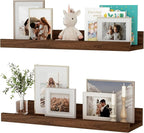Floating Shelves for Wall, 16 inch Wood Floating Shelves Set of 2, Picture by Unknown