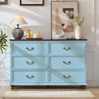 Joaxswe Farmhouse 6 Drawers Dresser - Image 8