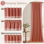 100% Blackout Curtains 90 Inch Length 2 Panels Set - Image 7