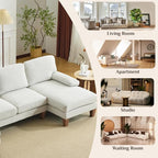 Karl home 110" U-Shape Sectional Couches - Image 6