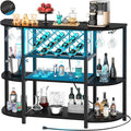 Unikito 4-Tier Metal Coffee Bar Cabinet by Unikito