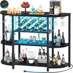 Unikito 4-Tier Metal Coffee Bar Cabinet by Unikito