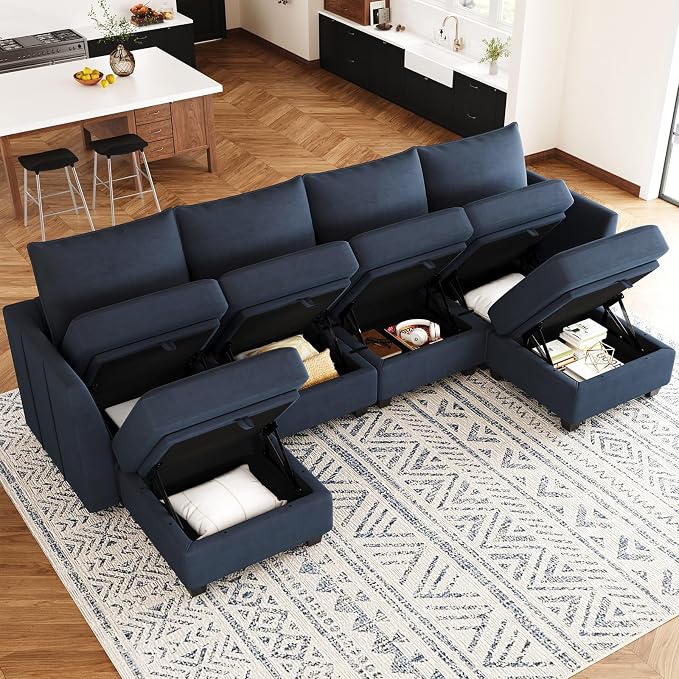 Belffin Modular Sectional Sofa U Shaped Couch - Image 3